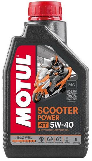 Ulei de Motor pentru Scutere MOTUL POWER 4T 5W40 MA - 1L